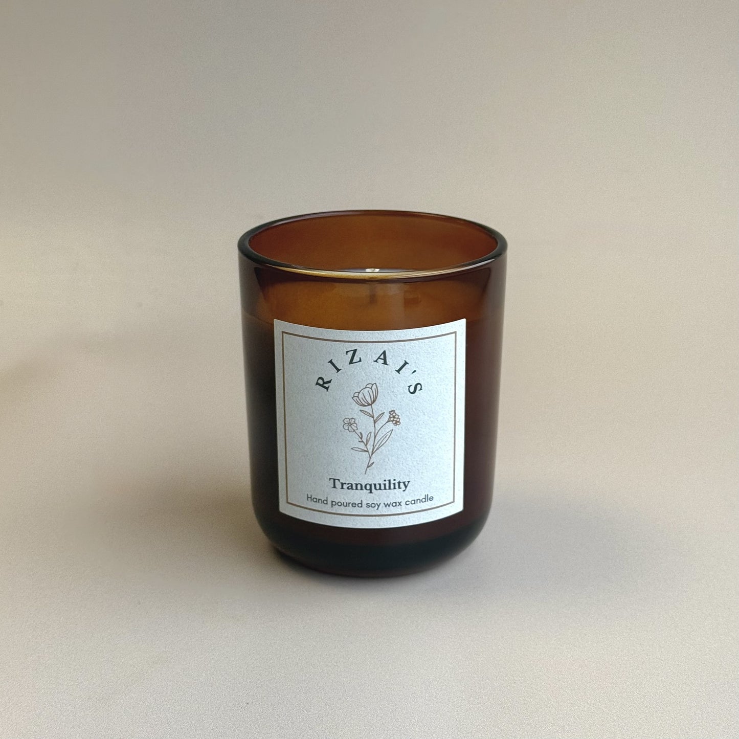 Tranquility Scented Amber Jar Candle